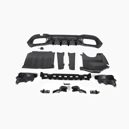 Mercedes-Benz C-Class W206 (2021–present) C63 AMG REAR DIFFUSER WITH SLIVER TIPS/FOR AMG/ 21+