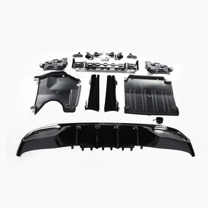 Mercedes-Benz C-Class W206 (2021–present) C63 AMG REAR DIFFUSER WITH SLIVER TIPS/FOR AMG/ 21+