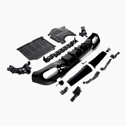 Mercedes-Benz C-Class W206 (2021–present) C43 AMG REAR DIFFUSER WITH SLIVER TIPS/FOR AMG/ 21+