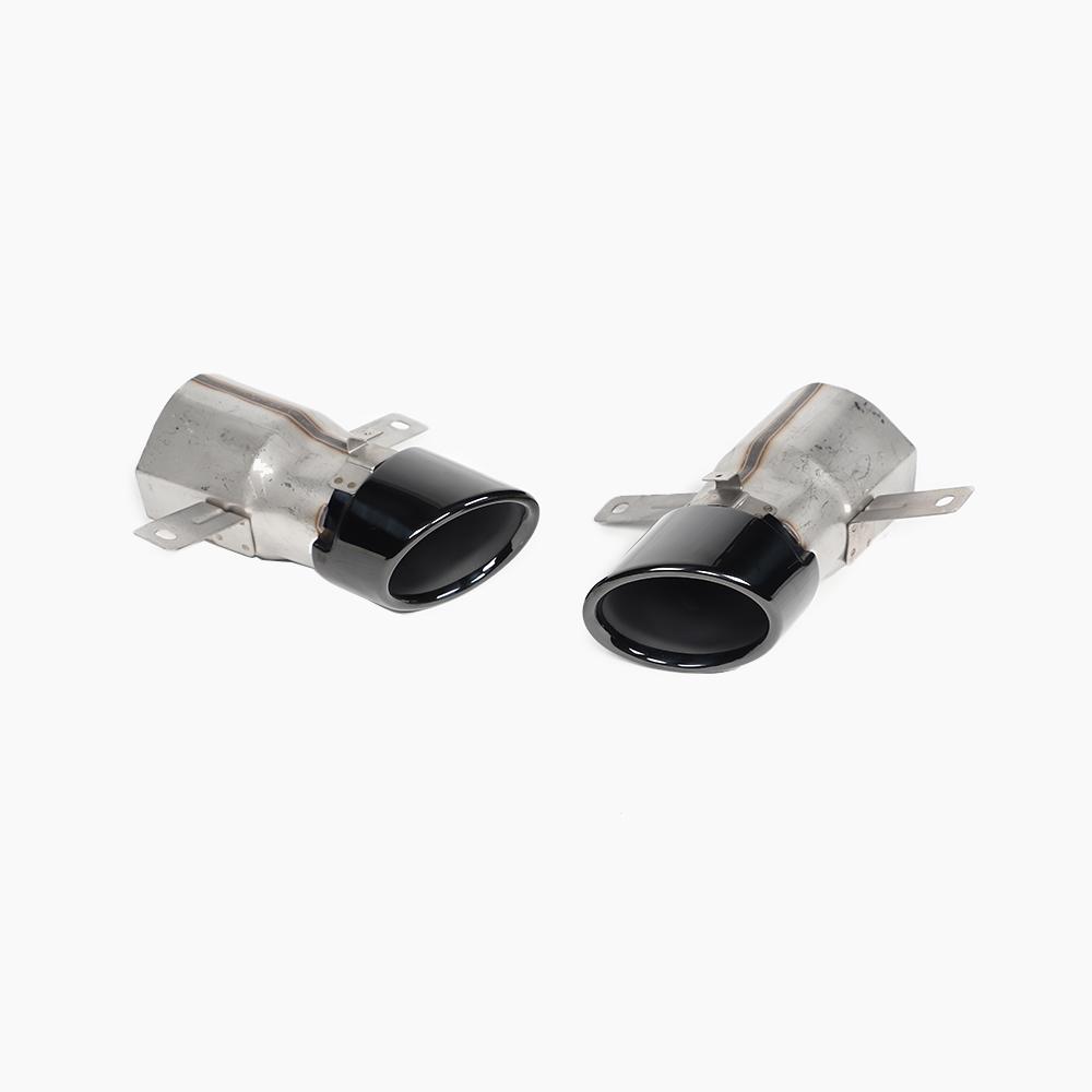 Gloss Black Exhaust Tips for Mercedes Benz A-Class W177 A35 Hatchback (2018+)