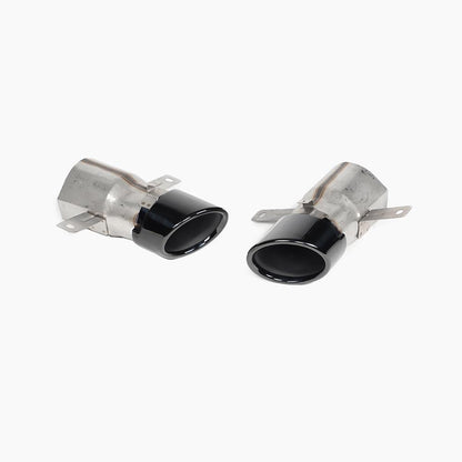 Gloss Black Exhaust Tips for Mercedes Benz A-Class W177 A35 Hatchback (2018+)