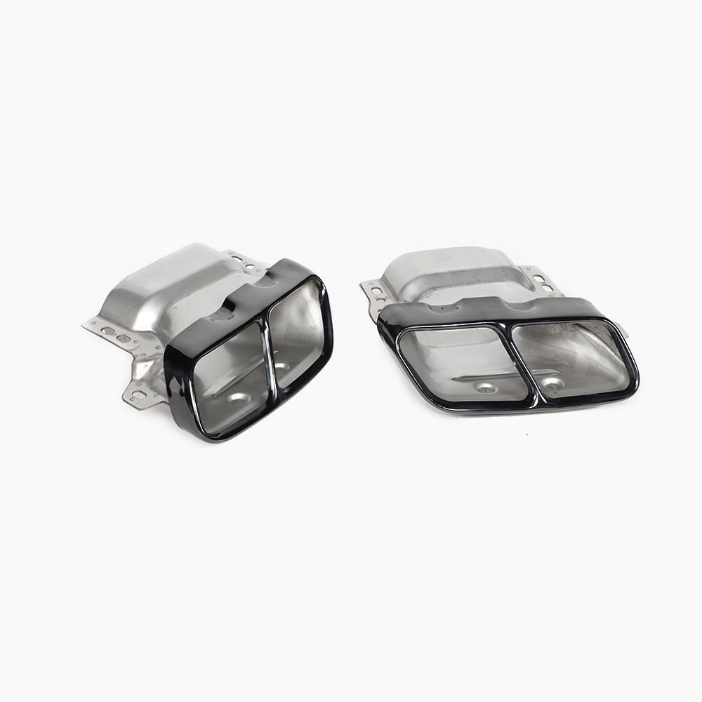 Gloss Black Exhaust Tips for Mercedes Benz A45 AMG W176 Hatchback (2013-2018)