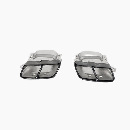 Gloss Black Exhaust Tips for Mercedes Benz A45 AMG W176 Hatchback (2013-2018)