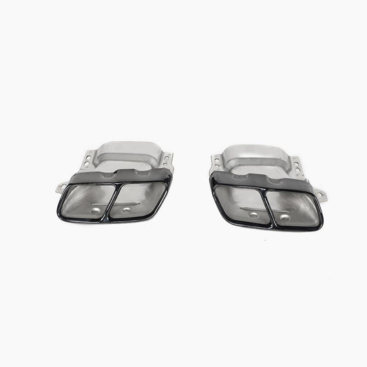 Gloss Black Exhaust Tips for Mercedes Benz A45 AMG W176 Hatchback (2013-2018)