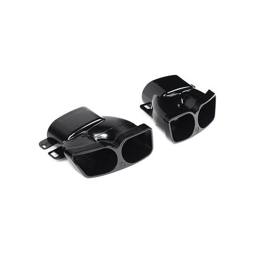 Gloss Black Exhaust Tips for Mercedes Benz C-Class W205 Sedan (2014-2021)