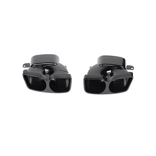 Gloss Black Exhaust Tips for Mercedes Benz C-Class W205 Sedan (2014-2021)