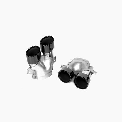 Gloss Black Exhaust Tips for Mercedes Benz C43 AMG W205 (2014-2021)