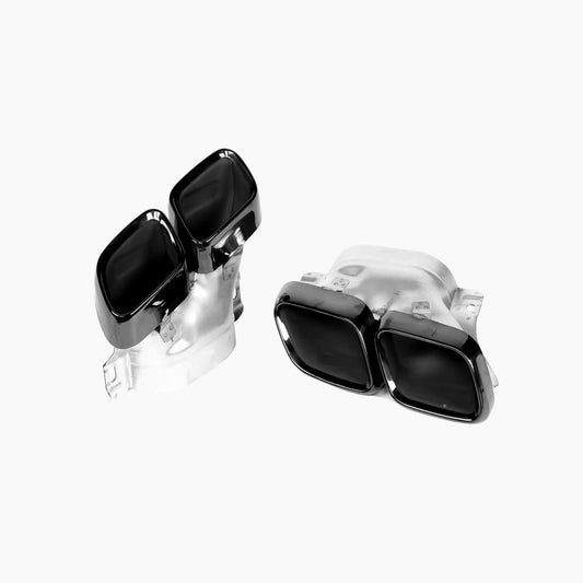 Gloss Black Exhaust Tips for Mercedes Benz C63 AMG W205 (2015-2021)