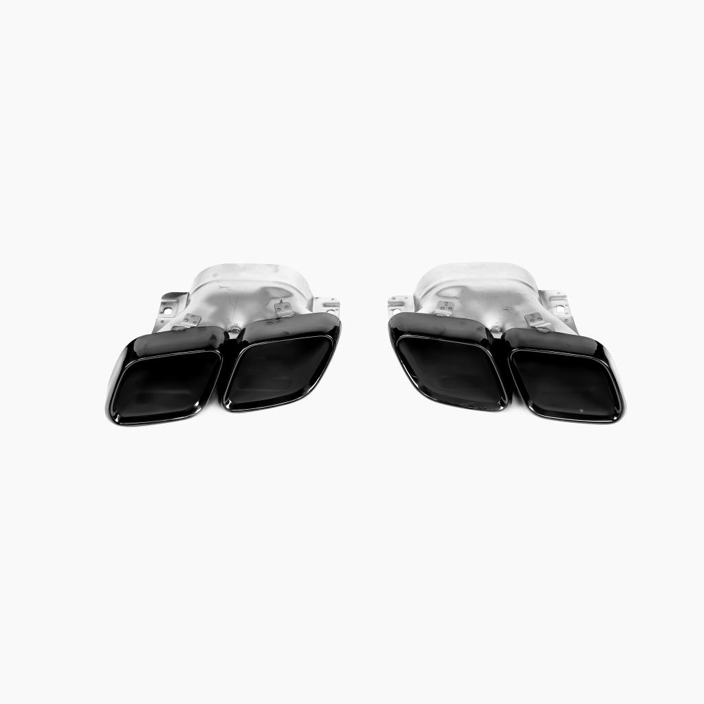 Gloss Black Exhaust Tips for Mercedes Benz C63 AMG W205 (2015-2021)