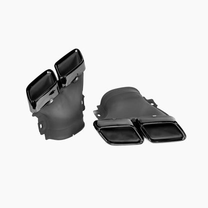 Gloss Black Exhaust Tips for Mercedes Benz E63 AMG W213 Sedan (2017-2023)