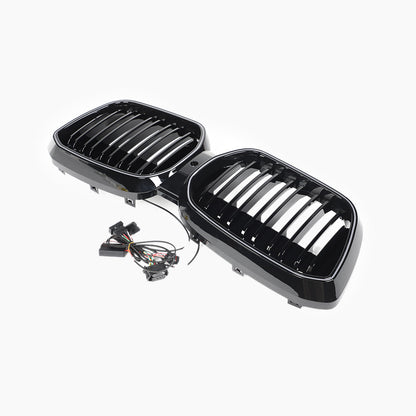 Dual Slat Kidney Grille with LED For BMW X3 & iX3 G08(2021-present)