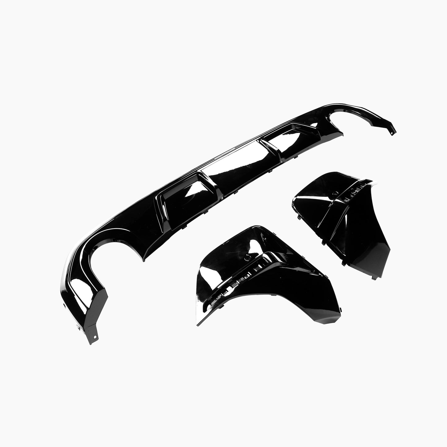 BMW 4 Series Gran Coupe G26 (2021–present) 430i MP Competition Rear Diffuser For G26(4D) Gloss Black
