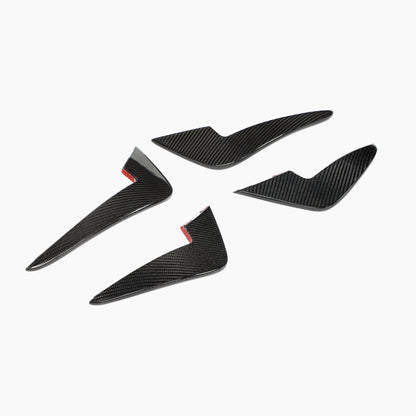 AC Style Carbon Fiber Front Canards for BMW M2 F87 (2016-2018)