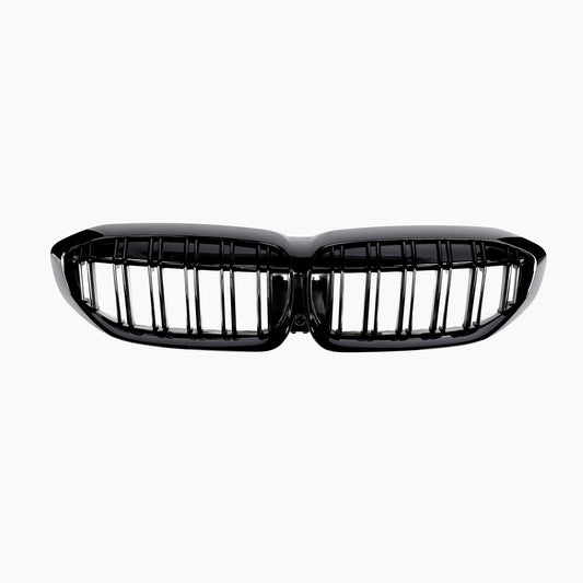 Dual Slat Gloss Black Front Grille For BMW 3 Series G20(2019–present)