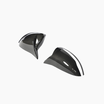 RHD Carbon Fiber add on Mirror Caps For Mercedes Benz C‑Class W205 Pre‑Facelift & E‑Class W213 Pre‑Facelift & S‑Class W222 Pre‑Facelift (2014-2018)