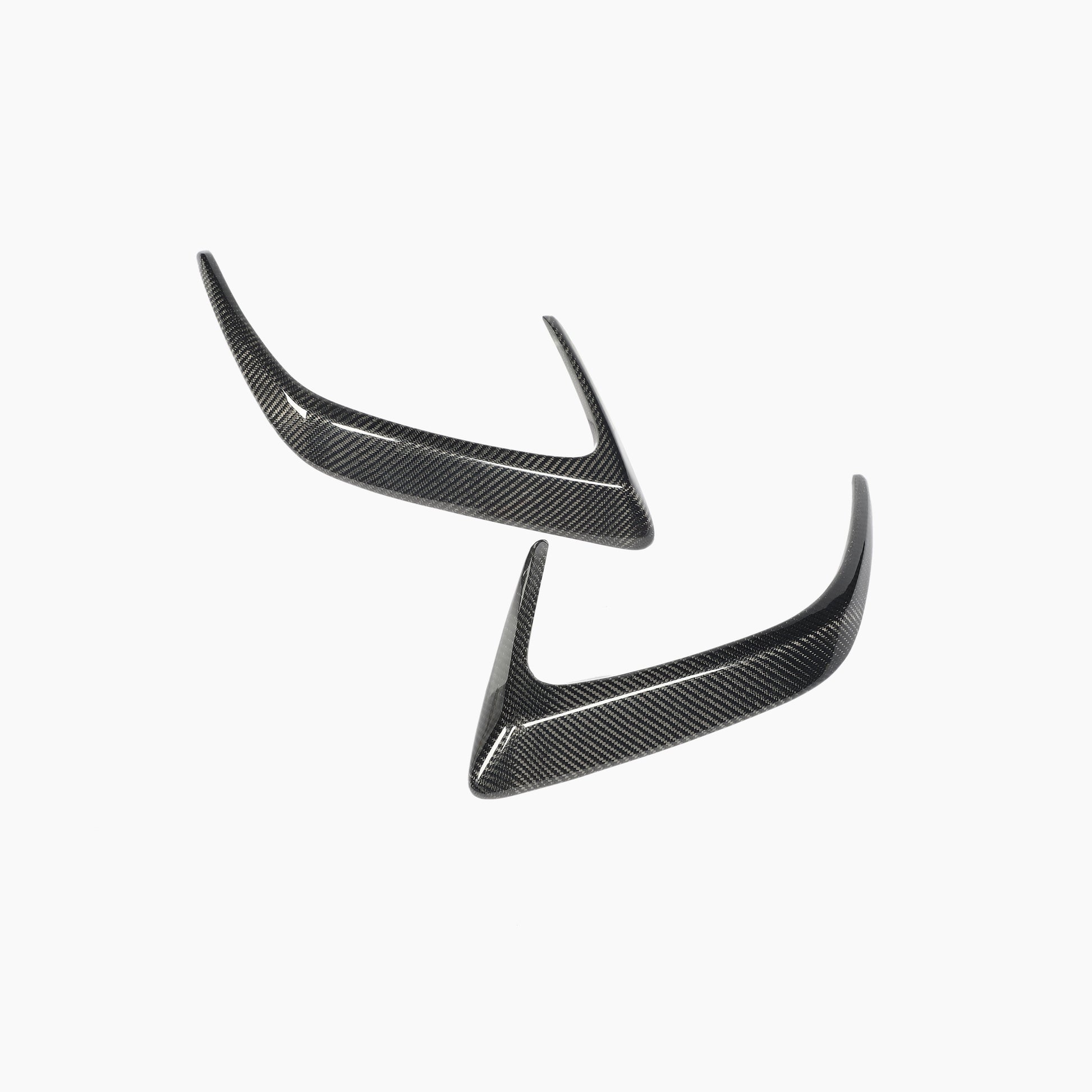 ST Style Carbon Fiber Rear Canards For Mercedes Benz C Class C63 AMG W205 Pre-Facelift 2015-2018