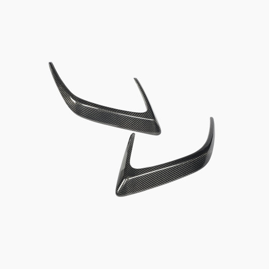 ST Style Carbon Fiber Rear Canards For Mercedes Benz C Class C63 AMG W205 Pre-Facelift 2015-2018