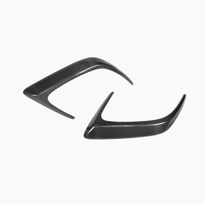 ST Style Carbon Fiber Rear Canards For Mercedes Benz C Class C63 AMG W205 Pre-Facelift 2015-2018
