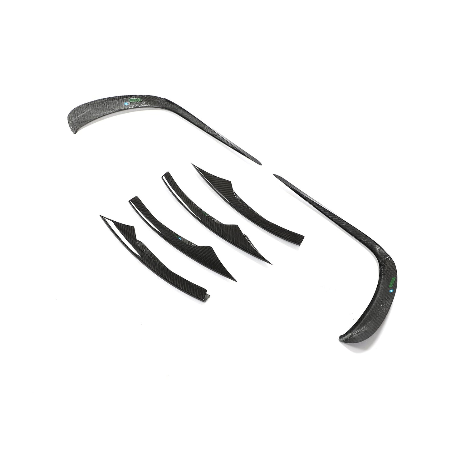 ST Style Carbon Fiber Front Canards for Mercedes Benz E-Class W213 Facelift Sport Sedan (2021-2023)