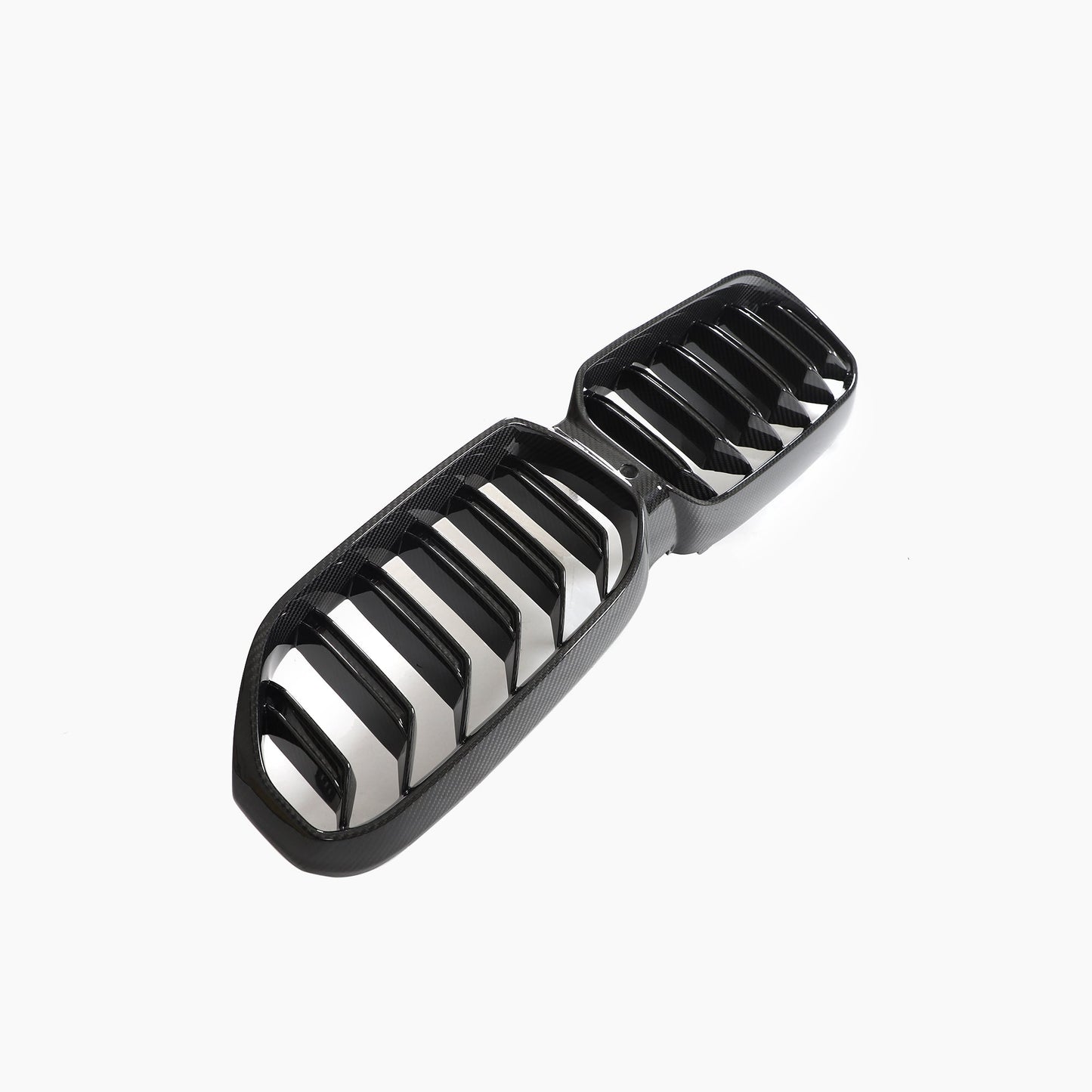 ST Style Carbon Fiber Dual Slat Front Grille for BMW 5 Series G30 G31, F90 M5 LCI (2020–2023)