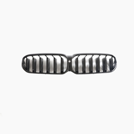 ST Style Carbon Fiber Dual Slat Front Grille for BMW 5 Series G30 G31, F90 M5 LCI (2020–2023)