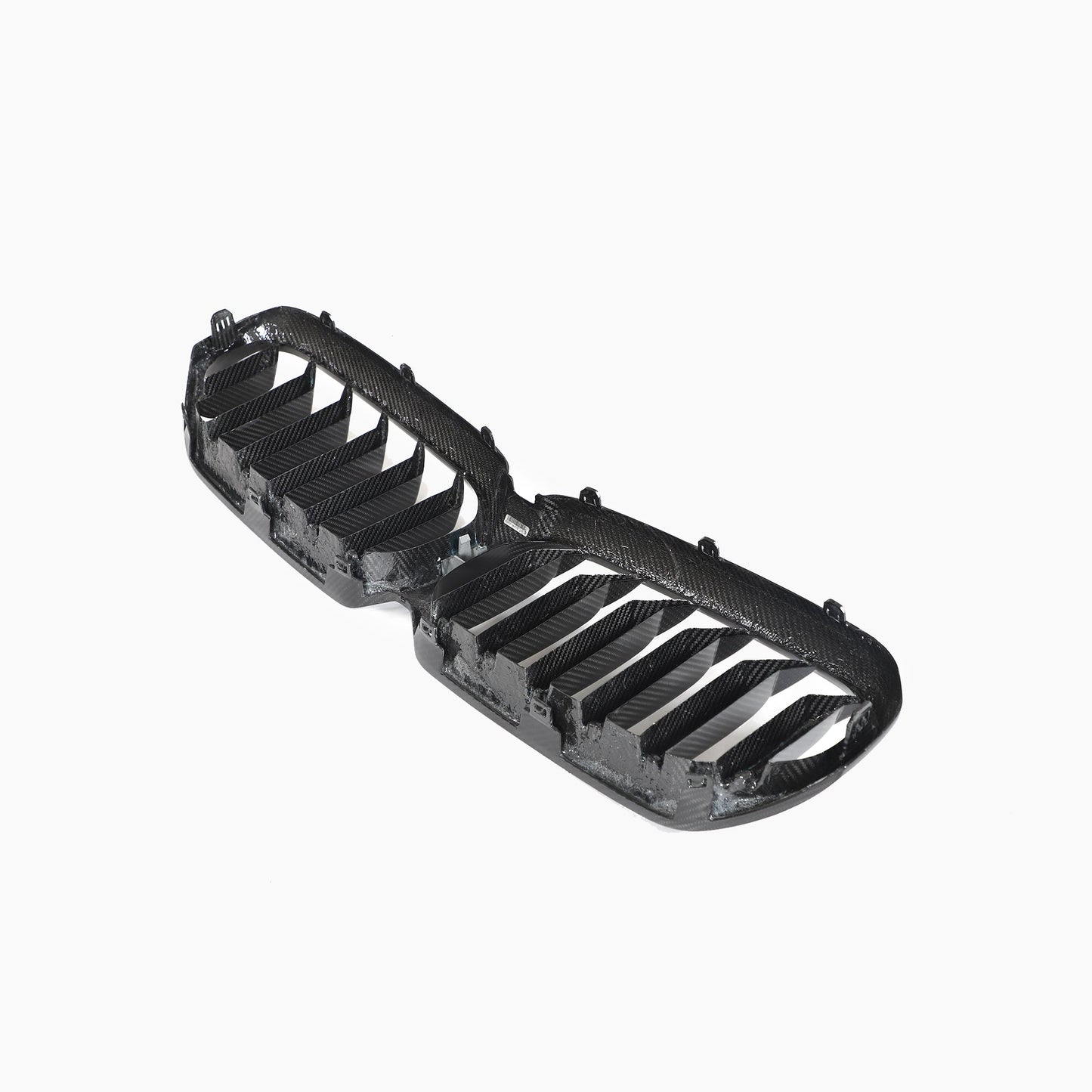 ST Style Carbon Fiber Dual Slat Front Grille for BMW 5 Series G30 G31, F90 M5 LCI (2020–2023)