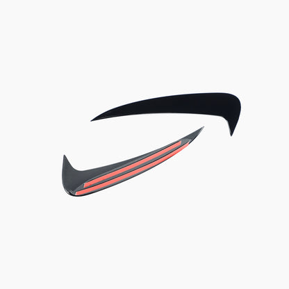 Gloss Black Rear Bumper Vent For Mercedes Benz C63 AMG W205 Pre‑Facelift (2015–2018)