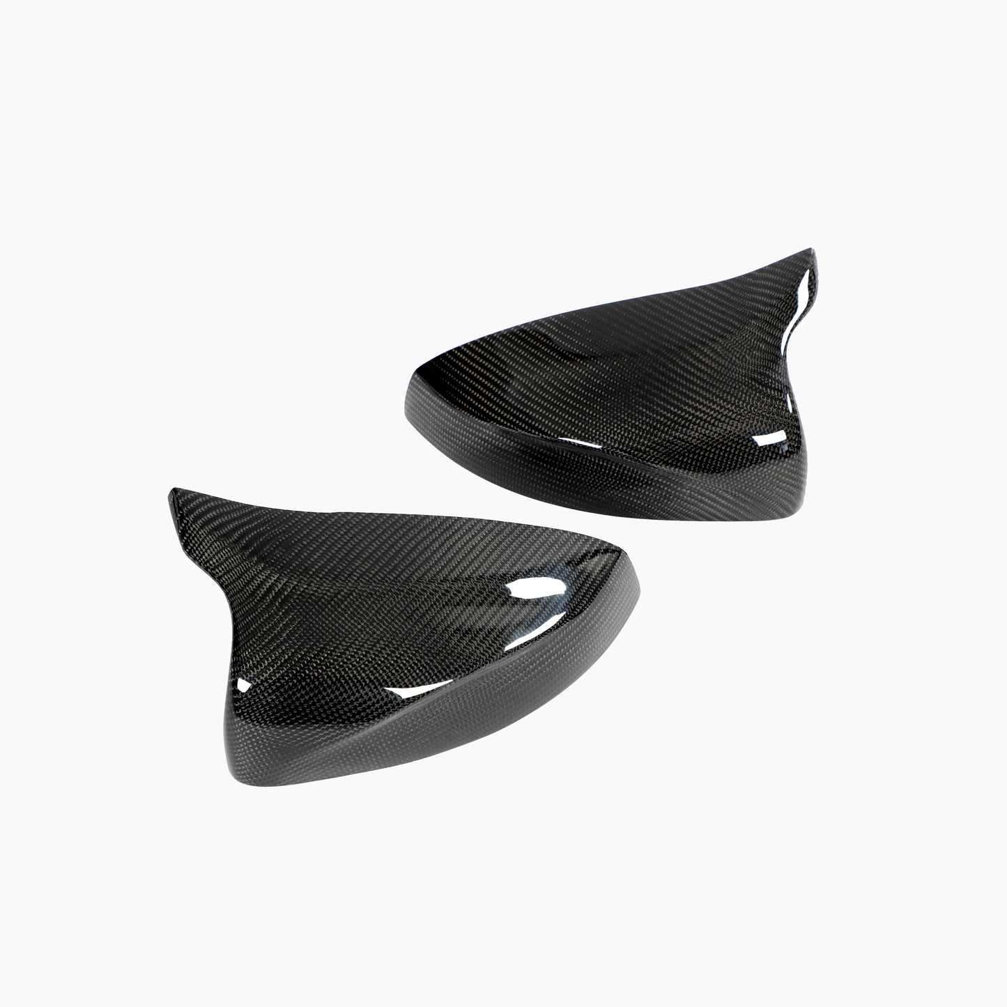 ST Style Carbon Fiber replacement  Mirror Caps for Audi A3 8V 8.5V (2012-2020) (With Lane Assist)