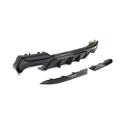 ST Style Carbon Fiber Rear Diffuser With Splitter for BMW 4 Series G22 G23 M Sport (2021+)