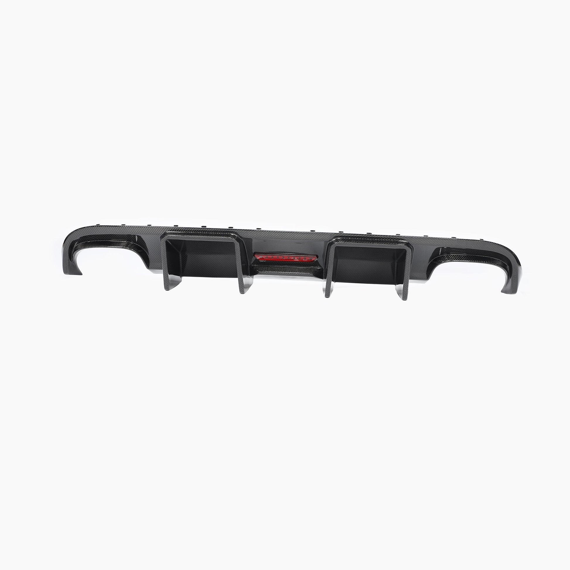 Cabral Style Carbon Fiber Rear Diffuser with LED light For Audi S4 Sedan 4-Door(2008-2012)