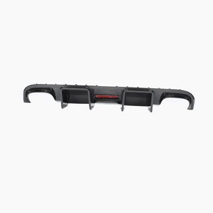 Cabral Style Carbon Fiber Rear Diffuser with LED light For Audi S4 Sedan 4-Door(2008-2012)
