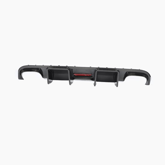 Cabral Style Carbon Fiber Rear Diffuser with LED light For Audi S4 Sedan 4-Door(2008-2012)