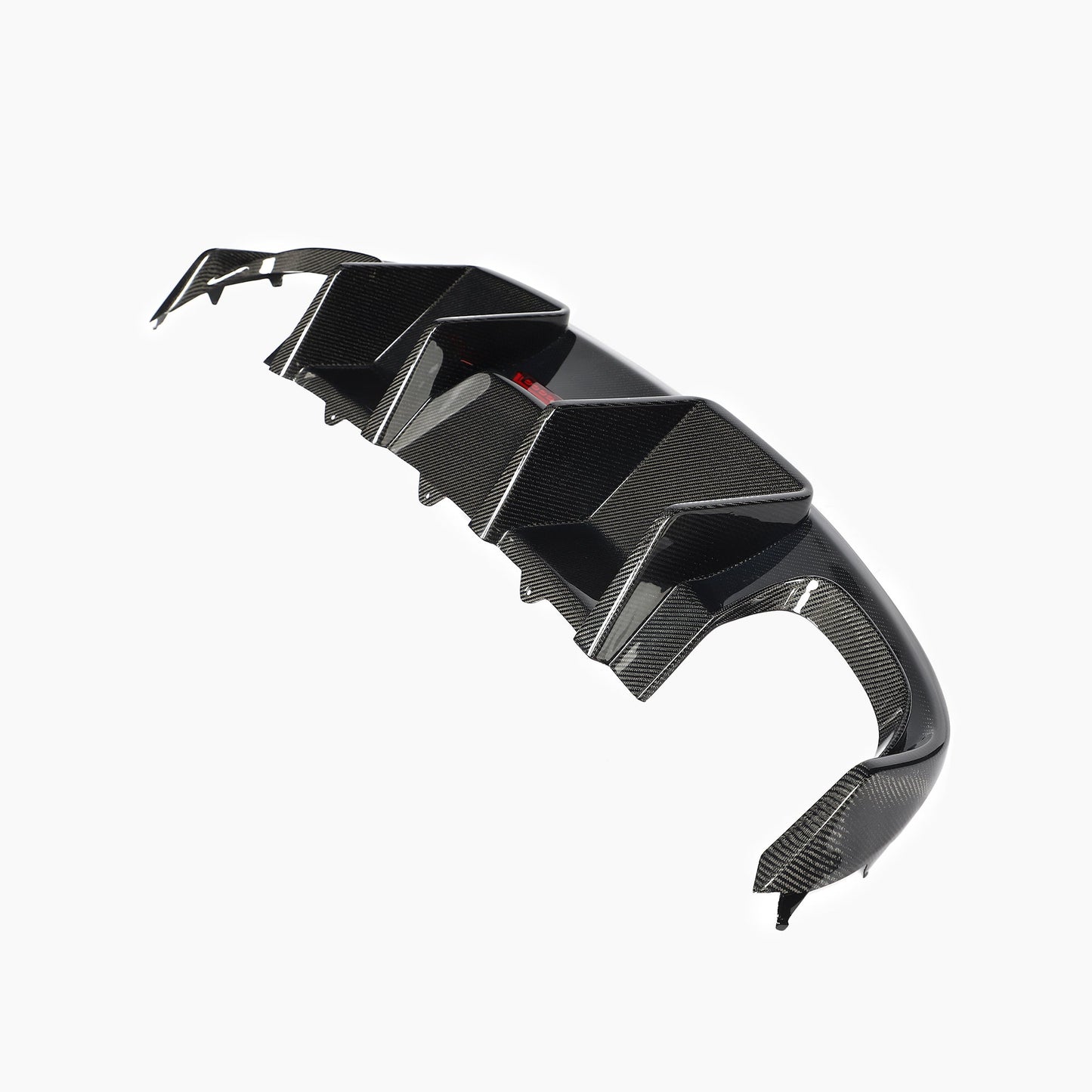 Cabral Style Carbon Fiber Rear Diffuser with LED light For Audi S4 Sedan 4-Door(2008-2012)