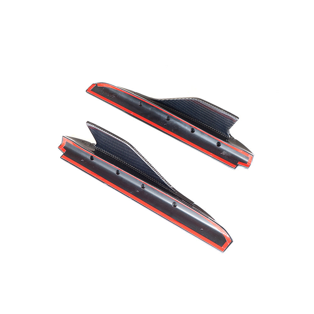 ST Style Carbon Fiber Side Splitters For Audi R8 4S Pre‑LCI (2016–2018)