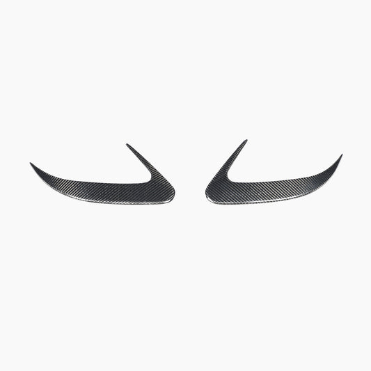 ST Style Carbon Fiber Rear Bumper Vents Trim for Mercedes Benz CLS C218 Facelift (2015–2017)