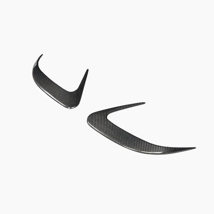 ST Style Carbon Fiber Rear Bumper Vents Trim for Mercedes Benz CLS C218 Facelift (2015–2017)