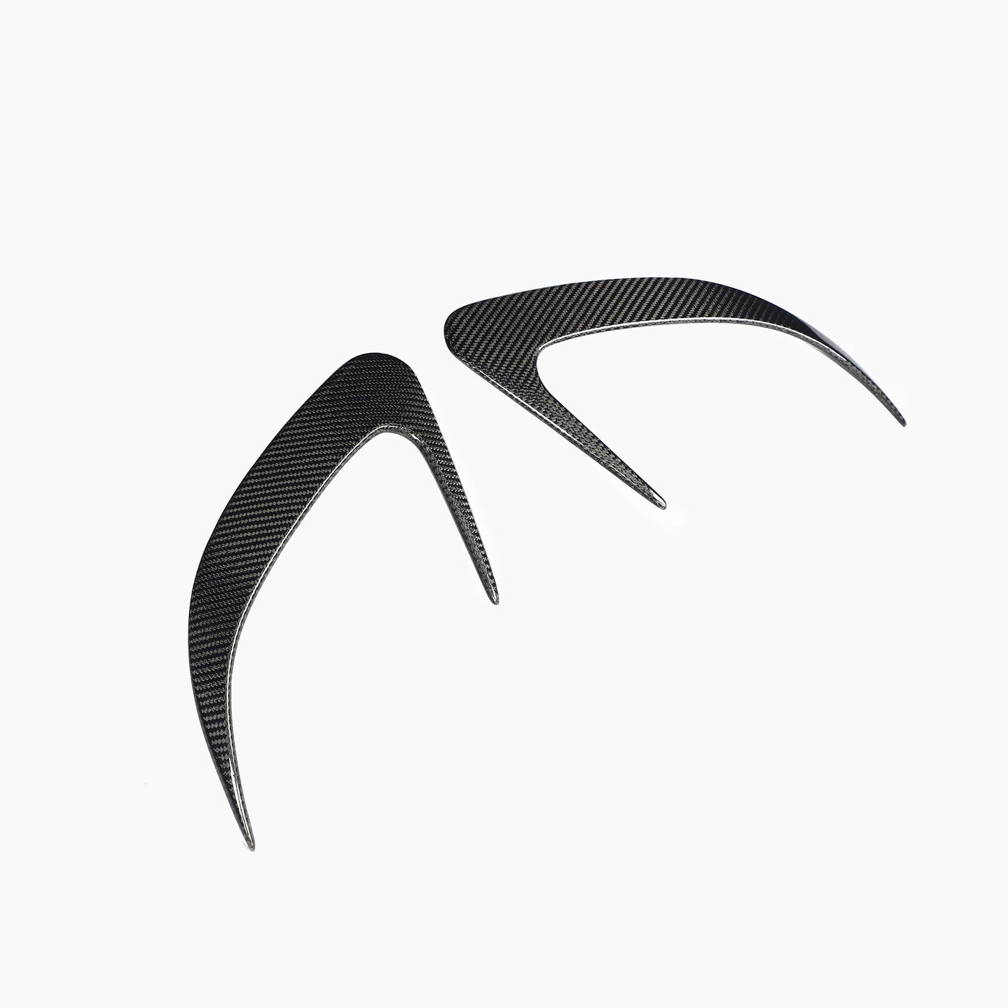 ST Style Carbon Fiber Rear Bumper Vents Trim for Mercedes Benz CLS C218 Facelift (2015–2017)