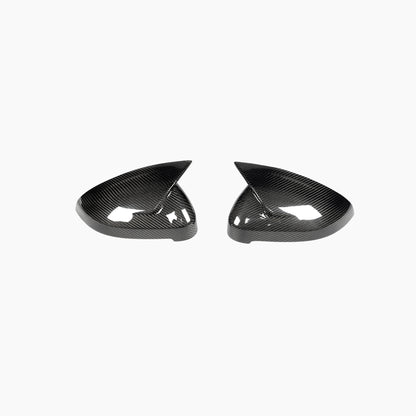 ST Style Carbon Fiber REPLACEMENT Mirror Caps for Audi A4/S4 B9 Pre-LCI (2016-2019)，A4/S4 B9.5 LCI (2020-2023),RS4 B9.5 (2019-2024)ne/S4 B9.5 LCI (2020-2023),RS4 B9.5 (2019-2024)