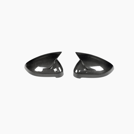ST Style Carbon Fiber REPLACEMENT Mirror Caps for Audi A4/S4 B9 Pre-LCI (2016-2019)，A4/S4 B9.5 LCI (2020-2023),RS4 B9.5 (2019-2024)ne/S4 B9.5 LCI (2020-2023),RS4 B9.5 (2019-2024)