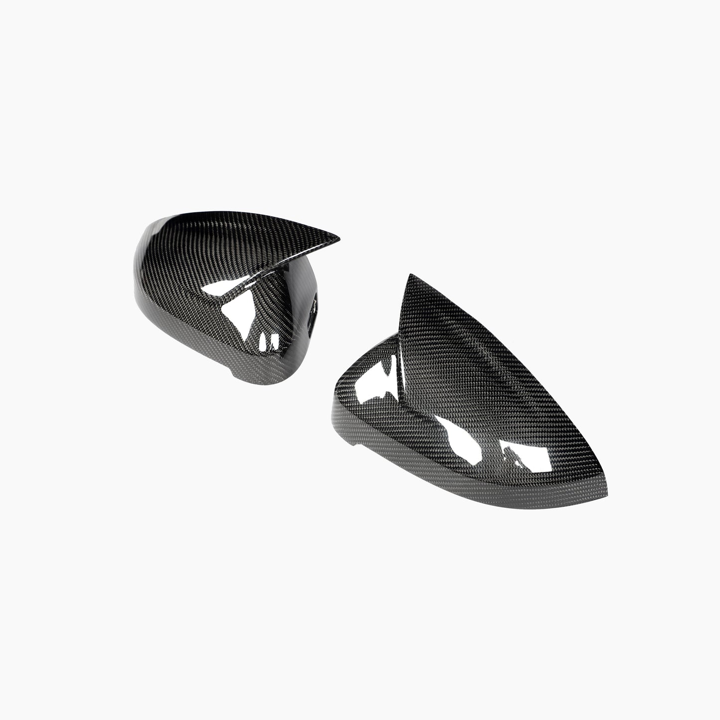 ST Style Carbon Fiber REPLACEMENT Mirror Caps for Audi A4/S4 B9 Pre-LCI (2016-2019)，A4/S4 B9.5 LCI (2020-2023),RS4 B9.5 (2019-2024)ne/S4 B9.5 LCI (2020-2023),RS4 B9.5 (2019-2024)