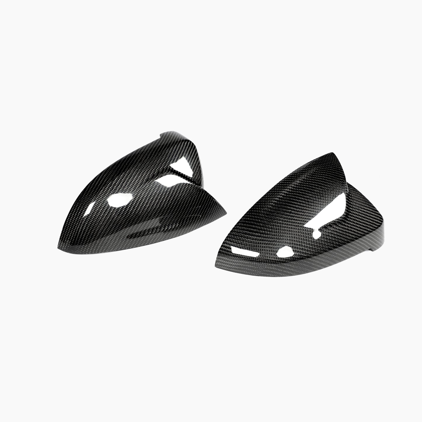 ST Style Carbon Fiber REPLACEMENT Mirror Caps for Audi A4/S4 B9 Pre-LCI (2016-2019)，A4/S4 B9.5 LCI (2020-2023),RS4 B9.5 (2019-2024)ne/S4 B9.5 LCI (2020-2023),RS4 B9.5 (2019-2024)