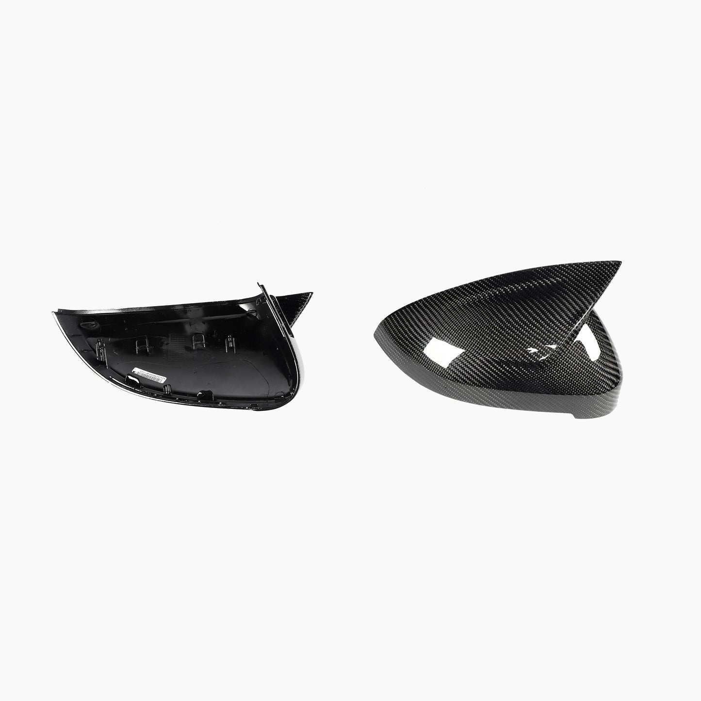 ST Style Carbon Fiber REPLACEMENT Mirror Caps for Audi A4/S4 B9 Pre-LCI (2016-2019)，A4/S4 B9.5 LCI (2020-2023),RS4 B9.5 (2019-2024)ne/S4 B9.5 LCI (2020-2023),RS4 B9.5 (2019-2024)