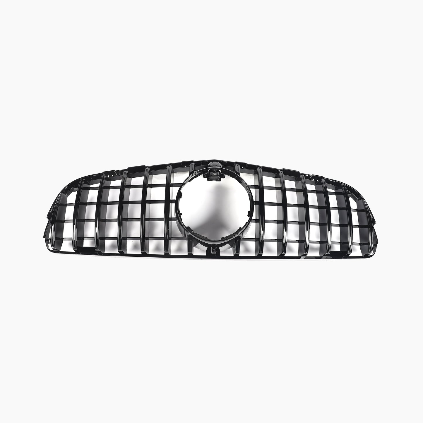 GT Style Gloss Black Front Grille For Mercedes Benz GLC C253 Pre-LCI(2017-2019)