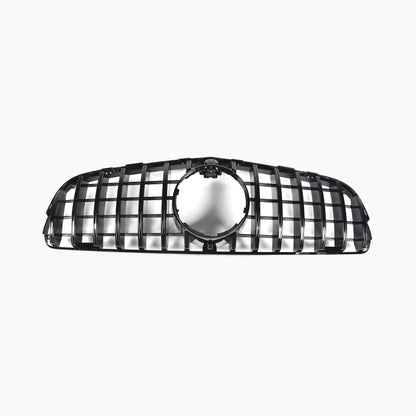 GT Style Gloss Black Front Grille For Mercedes Benz GLC C253 Pre-LCI(2017-2019)