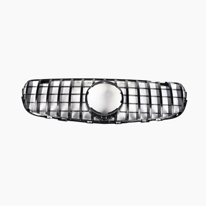 GT Style Gloss Black Front Grille For Mercedes Benz GLC C253 Pre-LCI(2017-2019)