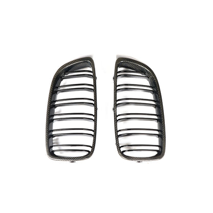 Dual Slat Carbon Fiber Front Grille for BMW 4 Series M3 M4 F80/F82/F83/F32/F33/F36 (2014-2020)