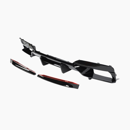 PSM Style Gloss Black Rear Diffuser for BMW 6 Series F06 F12 F13 M6 (2011-2018)