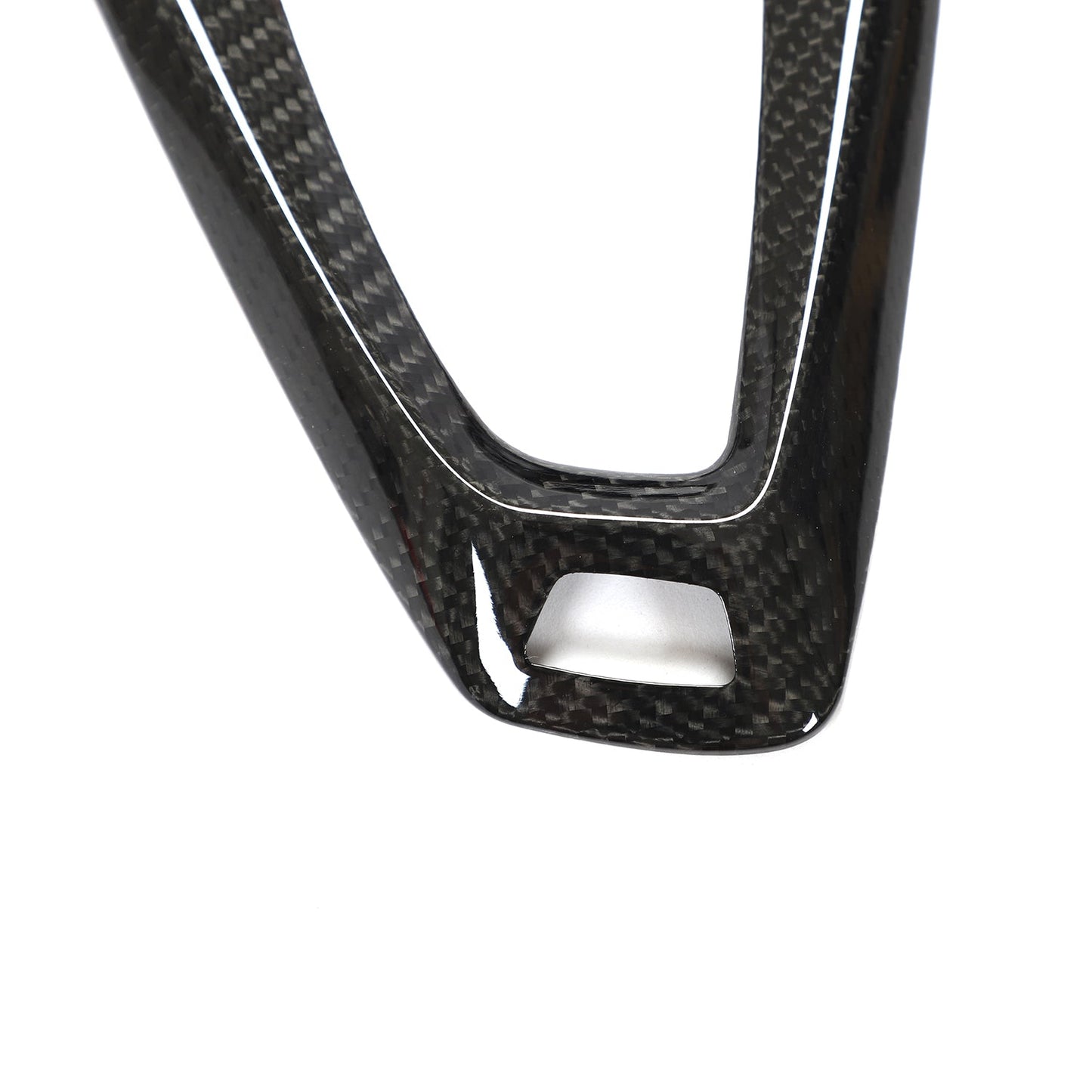 LHD Carbon Fiber Gear Shift Knob Base Trim for BMW M3 F80, M4 F82/F83 (2014-2020)