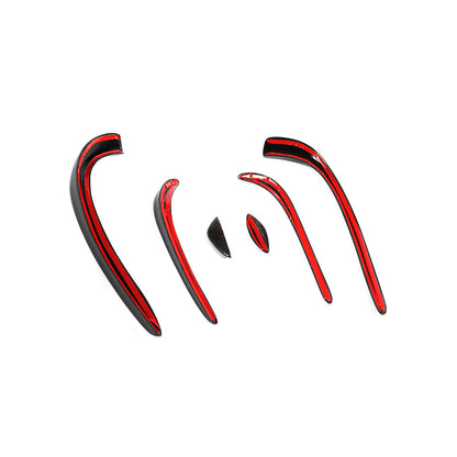 Carbon Fiber Front Bumper Canards Glossy Trim for Benz W205 2door 4door sedan sport(2014-2018)