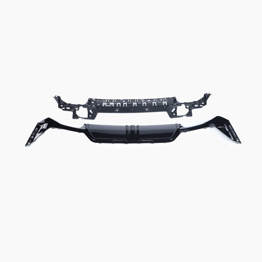 BMW 3 Series G20 (2022–present) G20 LCI 340 MP Rear Diffuser With Silver Tips Gloss Black